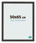 Bilderrahmen 50x65cm Schwarz Gemasert MDF Bologna Vorne Messe | Yourdecoration.de