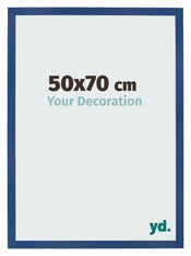 Bilderrahmen 50x70 cm Dunkelblau MDF Bologna Vorne Messe | Yourdecoration.de