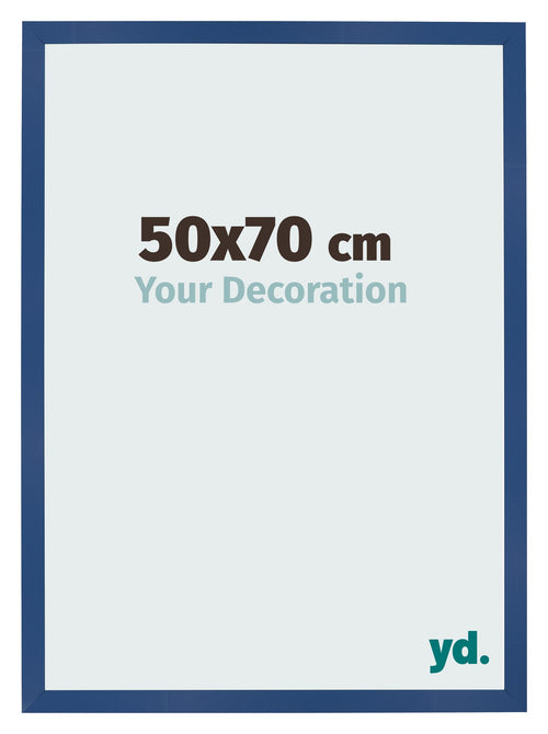 Bilderrahmen 50x70 cm Dunkelblau MDF Bologna Vorne Messe | Yourdecoration.de