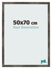 Bilderrahmen 50x70 cm Oxidiertes Metall MDF Bologna Vorne Messe | Yourdecoration.de
