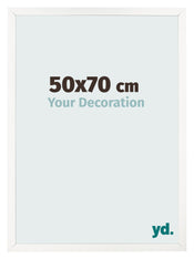Bilderrahmen 50x70 cm Weiss Hochglanz MDF Bologna Vorne Messe | Yourdecoration.de