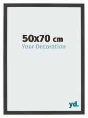 Bilderrahmen 50x70cm Antrazit MDF Bologna Vorne Messe | Yourdecoration.de