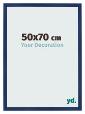 Bilderrahmen 50x70cm Dunkelblau Gewischt MDF Bologna Vorne Messe | Yourdecoration.de