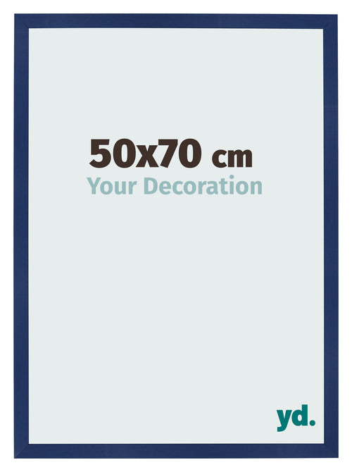 Bilderrahmen 50x70cm Dunkelblau Gewischt MDF Bologna Vorne Messe | Yourdecoration.de