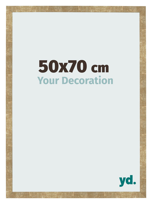 Bilderrahmen 50x70cm Gold Antik MDF Bologna Vorne Messe | Yourdecoration.de
