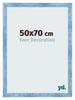 Bilderrahmen 50x70cm Hellblau Gewischt MDF Pisa Vorne Messe | Yourdecoration.de