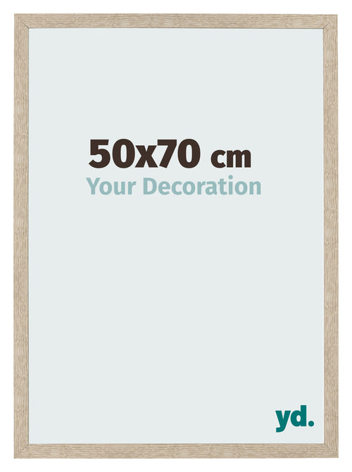 Bilderrahmen 50x70cm Sonoma Eiche MDF Bologna Vorne Messe | Yourdecoration.de