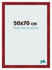 Bilderrahmen 50x70cm Weinrot Gewischt MDF Pisa Vorne Messe | Yourdecoration.de