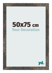 Bilderrahmen 50x75 cm Oxidiertes Metall MDF Bologna Vorne Messe | Yourdecoration.de