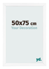 Bilderrahmen 50x75 cm Weiss Matt MDF Bologna Vorne Messe | Yourdecoration.de