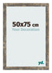 Bilderrahmen 50x75cm Blau Gold Meliert MDF Bologna Vorne Messe | Yourdecoration.de