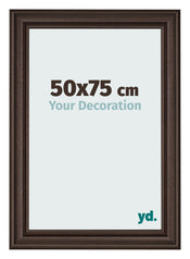 Bilderrahmen 50x75cm Eiche Dunkel MDF Lazio Vorne Messe | Yourdecoration.de