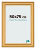 Bilderrahmen 50x75cm Gold Matt MDF Lazio Vorne Messe | Yourdecoration.de