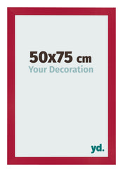Bilderrahmen 50x75cm Rot MDF Bologna Vorne Messe | Yourdecoration.de