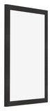 Bilderrahmen 50x75cm Schwarz Matt MDF Bologna Vorne Schrag | Yourdecoration.de