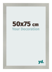 Bilderrahmen 50x75cm Silber Matt MDF Bologna Vorne Messe | Yourdecoration.de