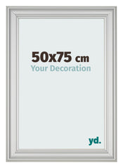 Bilderrahmen 50x75cm Silber Matt MDF Lazio Vorne Messe | Yourdecoration.de