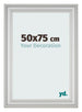 Bilderrahmen 50x75cm Silber Matt MDF Lazio Vorne Messe | Yourdecoration.de