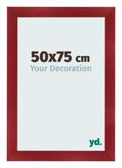 Bilderrahmen 50x75cm Weinrot Gewischt MDF Pisa Vorne Messe | Yourdecoration.de