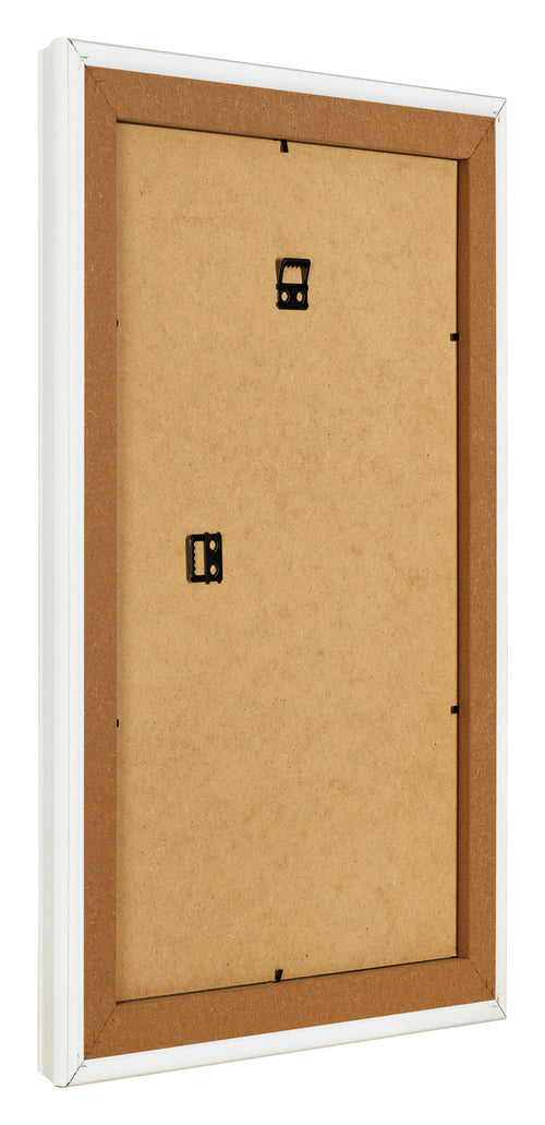 Bilderrahmen 50x75cm Weiss Gewischt MDF Lazio Ruckseite Schrag | Yourdecoration.de