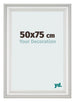 Bilderrahmen 50x75cm Weiss Gewischt MDF Lazio Vorne Messe | Yourdecoration.de
