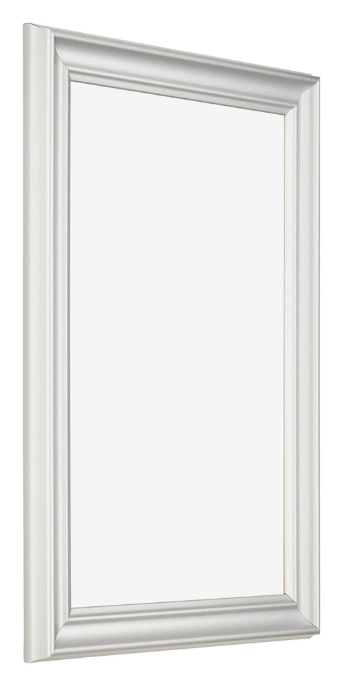 Bilderrahmen 50x75cm Weiss Gewischt MDF Lazio Vorne Schrag | Yourdecoration.de