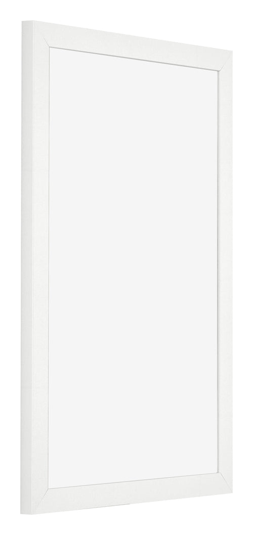 Bilderrahmen 50x75cm Weiss Hochglanz MDF Bologna Vorne Schrag | Yourdecoration.de
