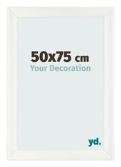 Bilderrahmen 50x75cm Weiß Vintage MDF Pisa Vorne Messe | Yourdecoration.de