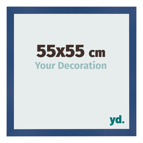 Bilderrahmen 55x55 cm Dunkelblau MDF Bologna Vorne Messe | Yourdecoration.de