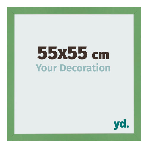 Bilderrahmen 55x55 cm Grun MDF Bologna Vorne Messe | Yourdecoration.de