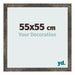 Bilderrahmen 55x55 cm Oxidiertes Metall MDF Bologna Vorne Messe | Yourdecoration.de