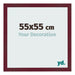 Bilderrahmen 55x55 cm Weinrot Gewischt MDF Bologna Vorne Messe | Yourdecoration.de