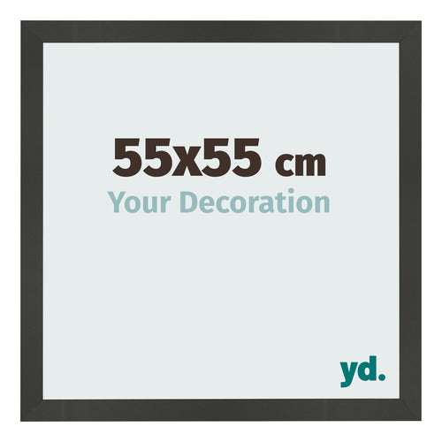 Bilderrahmen 55x55cm Antrazit MDF Bologna Vorne Messe | Yourdecoration.de