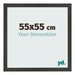 Bilderrahmen 55x55cm Antrazit MDF Bologna Vorne Messe | Yourdecoration.de