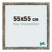 Bilderrahmen 55x55cm Blau Gold Meliert MDF Bologna Vorne Messe | Yourdecoration.de