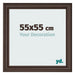 Bilderrahmen 55x55cm Eiche Dunkel MDF Lazio Vorne Messe | Yourdecoration.de