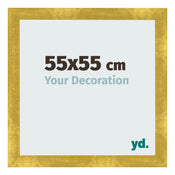 Bilderrahmen 55x55cm Gold Vintage MDF Pisa Vorne Messe | Yourdecoration.de