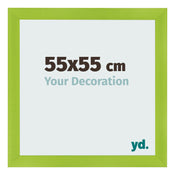 Bilderrahmen 55x55cm Grün MDF Pisa Vorne Messe | Yourdecoration.de