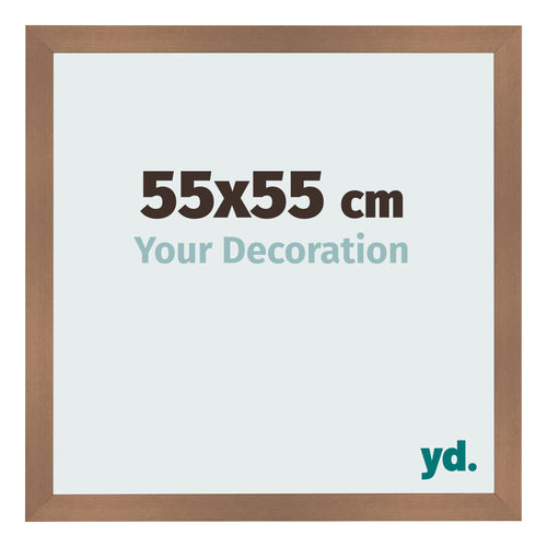 Bilderrahmen 55x55cm Kupfer Dekor MDF Bologna Vorne Messe | Yourdecoration.de