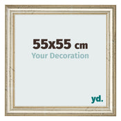 Bilderrahmen 55x55cm Metallglanz MDF Lazio Vorne Messe | Yourdecoration.de