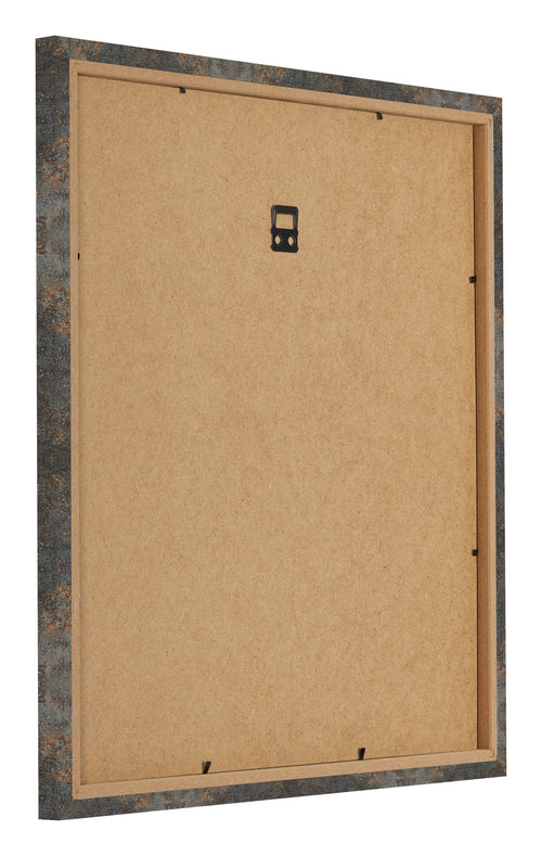 Bilderrahmen 55x55cm Oxidiertes Metall MDF Bologna Ruckseite Schrag | Yourdecoration.de