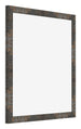 Bilderrahmen 55x55cm Oxidiertes Metall MDF Bologna Vorne Schrag | Yourdecoration.de