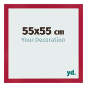 Bilderrahmen 55x55cm Rot MDF Bologna Vorne Messe | Yourdecoration.de