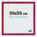 Bilderrahmen 55x55cm Rot MDF Bologna Vorne Messe | Yourdecoration.de