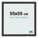 Bilderrahmen 55x55cm Schwarz Gemasert MDF Bologna Vorne Messe | Yourdecoration.de