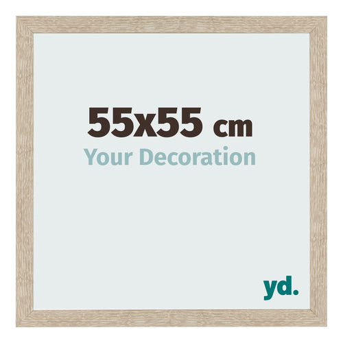 Bilderrahmen 55x55cm Sonoma Eiche MDF Bologna Vorne Messe | Yourdecoration.de