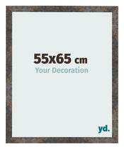 Bilderrahmen 55x65 cm Oxidiertes Metall MDF Bologna Vorne Messe | Yourdecoration.de