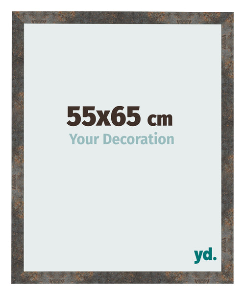 Bilderrahmen 55x65 cm Oxidiertes Metall MDF Bologna Vorne Messe | Yourdecoration.de