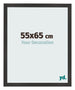 Bilderrahmen 55x65 cm Schwarz Matt MDF Bologna Vorne Messe | Yourdecoration.de