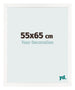 Bilderrahmen 55x65 cm Weiss Hochglanz MDF Bologna Vorne Messe | Yourdecoration.de
